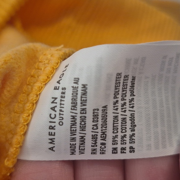 American Eagle Yellow Skeleton Butterfly Sweatshirt | Crewneck Graphic | Size M - Picture 5 of 5